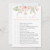 JANE Blush Floral sur ou sous la carte de jeu nupt (Devant)