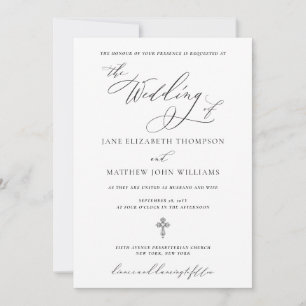 Jane Christian Faire-part de mariage avec RSVP