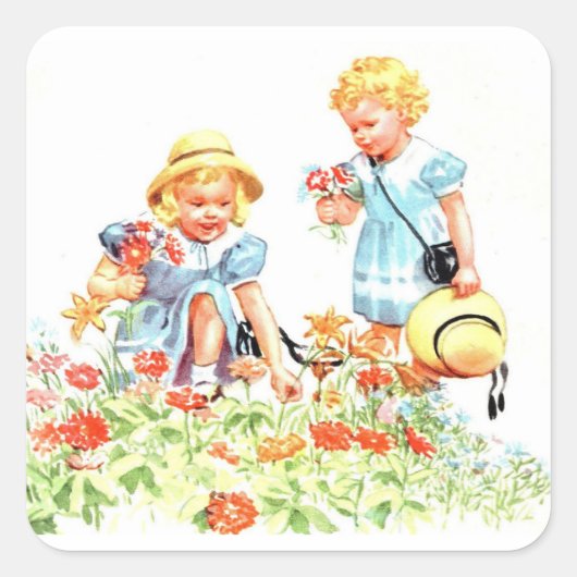 Jane en Sally Stickers jaren '60 Nostalgie (Voorkant)