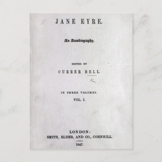 Jane Eyre' Briefkaart (Voorkant)