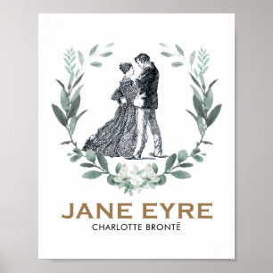 Jane Eyre en Edward Rochester met Wreath Poster