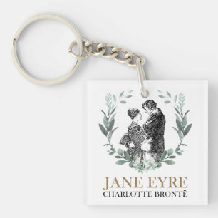 Jane Eyre en Edward Rochester met Wreath Sleutelhanger