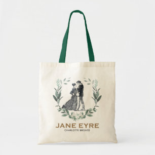 Jane Eyre en Edward Rochester met Wreath Tote Bag