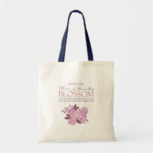 Jane Eyre - Geen tijdelijke bloesem - Roze rozen Tote Bag