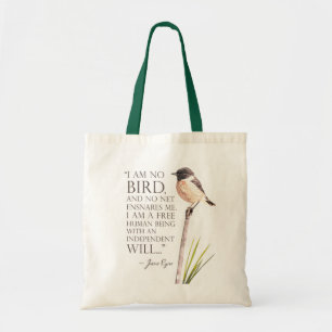 Jane Eyre - ik ben geen vogel - bruine vogel Tote Bag