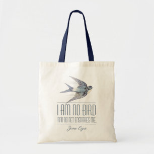 Jane Eyre - ik ben geen vogel - vliegende zwaluw Tote Bag