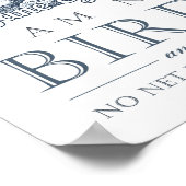 Jane Eyre - ik ben geen vogel - vogel Poster (Hoek)