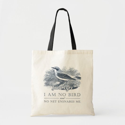 Jane Eyre - ik ben geen vogel -  vogel Tote Bag (Voorkant)