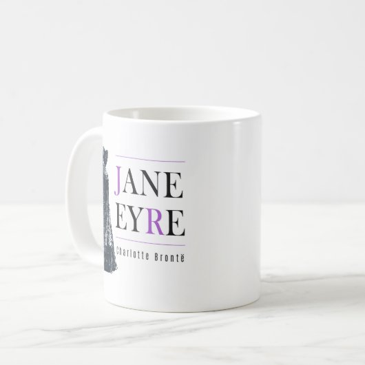 Jane Eyre in Kaap en Bonnet Koffiemok (Voorkant links)