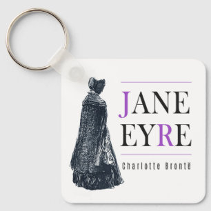 Jane Eyre in Kaap en Bonnet Sleutelhanger