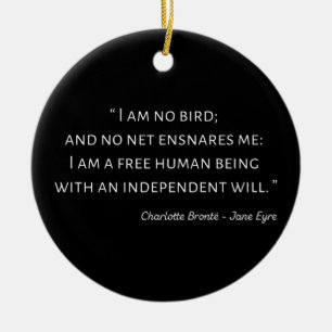 Jane Eyre Quote II - Klassieke stijl Keramisch Ornament
