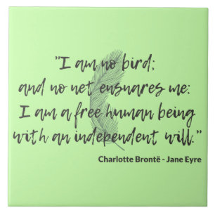 Jane Eyre Quote II Tegeltje