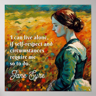 Jane Eyre Quote Monet stijl schilderij Poster