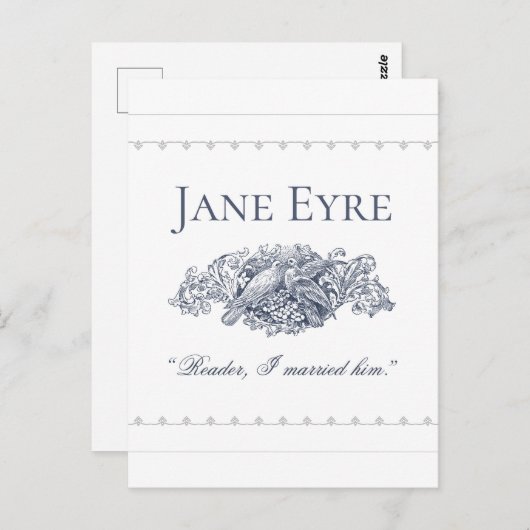 Jane Eyre - Reader I Married Him - Doves Briefkaart (Voorkant / Achterkant)