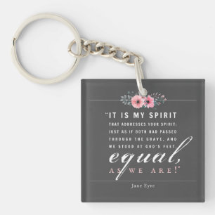Jane Eyre - zoals wij zijn - zwart Sleutelhanger