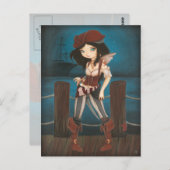 Jane - fantasy Fairy Pirate-postkaart Briefkaart (Voorkant / Achterkant)