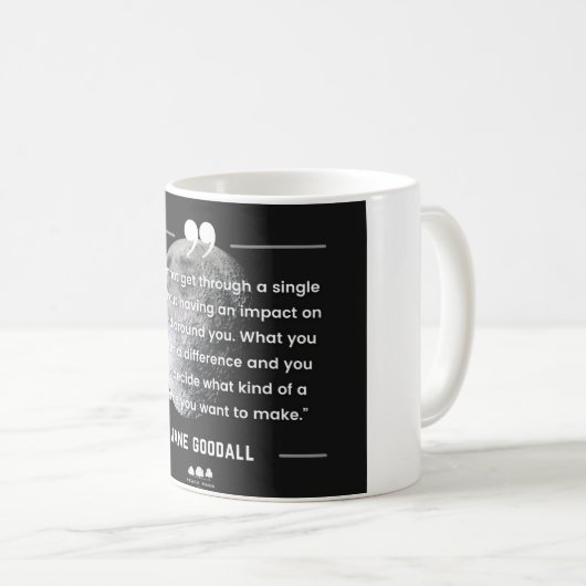 Jane Goodall cite mug (Devant droit)
