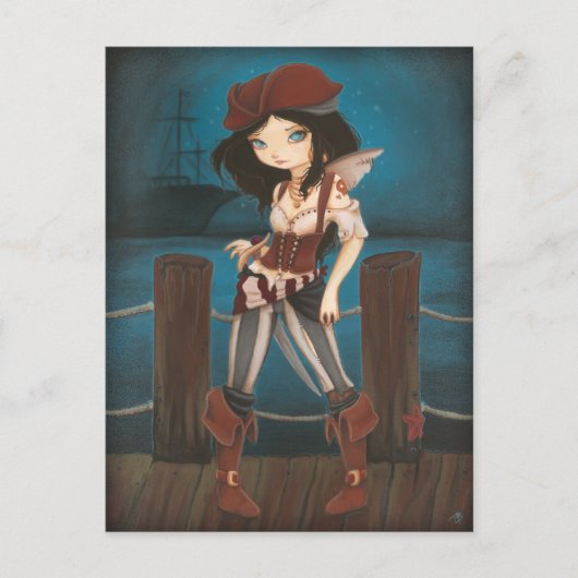 Jane - imaginaire Fairy Pirate carte postale (Devant)