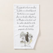 Jane on Horseback - Jane Austen Pride & Prejudice (Serviette à main)