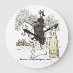 Jane on Horseback - Jane Austen Pride & Prejudice Grote Klok