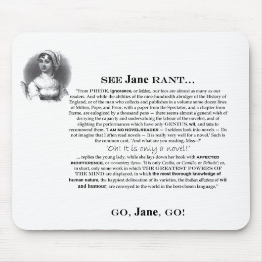 Jane Rant Mousepad Muismat (Voorkant)