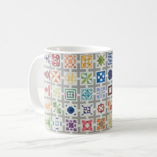 Jane Stickle Quilt Mug (Devant gauche)