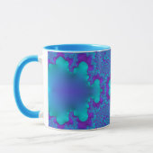 JANE ~ Zany 3D Fractal ~ Mug bleu et violet (Gauche)