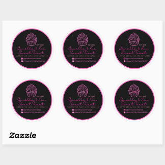 Janella&Zin Cake Logo Ronde Sticker