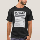 Janelle Nutrition Information Problem Solving Hard T-shirt (Voorkant)