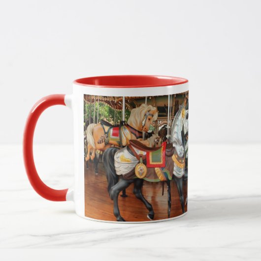 Jane's Carousel Horses in een thee of Mok (Links)