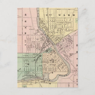 Janesville, County seat of Rock Co Briefkaart