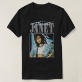 Janet 80s esthetisch retro ventilator ontwerp t-shirt (Design voorkant)