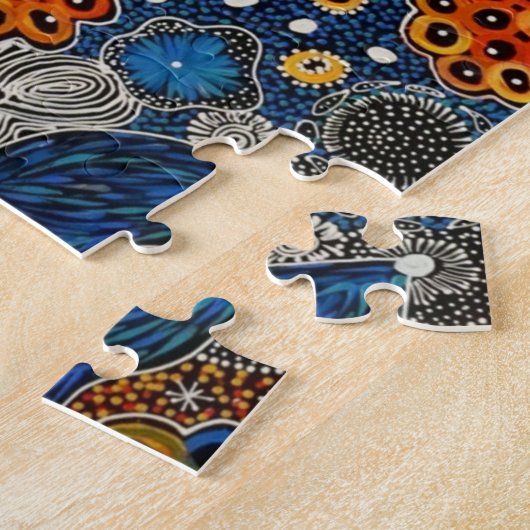 Janet Golder My Country Aboriginal Art Puzzle Legpuzzel (Zijkant)