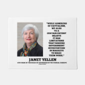 Janet Yellen Admirers Capitalism Govt Intervention Deurmat (Voorkant)