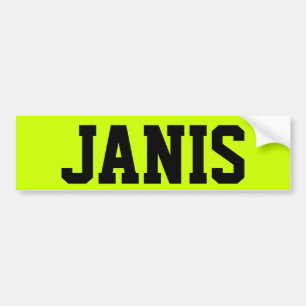 JANIS BUMPERSTICKER