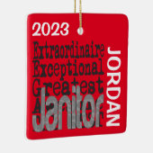 Janitor Buitengewoon CUSTOM Keramisch Ornament (Rechts)