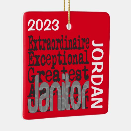 Janitor Buitengewoon CUSTOM Keramisch Ornament (Rechts)