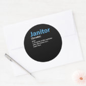 Janitor Definition Service Cleaners Gift Ronde Sticker (Envelop)