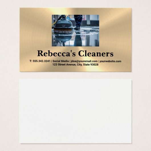 Janitor Mopping the Floor | Sanitifiant (Devant & derrière)