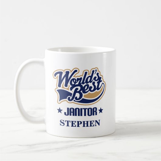 Janitor Personalized Mug Gift Koffiemok (Links)
