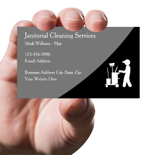 Janitorial Services Kantoor Cleaning Visitekaartje