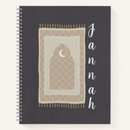 Jannah gebedsmat geïnspireerd notitieboek