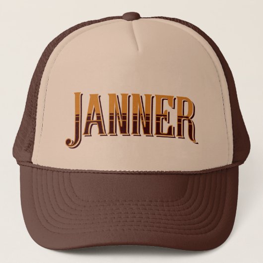 Janner Devon Dialect Slang Trucker Hat Trucker Pet (Voorkant)
