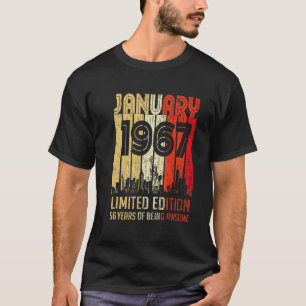 januari 1967 56 jaar Geweldige T-shirt