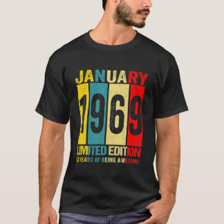 Januari 1969 Beperkte Uitgave 53 jaar van Bewust T-shirt