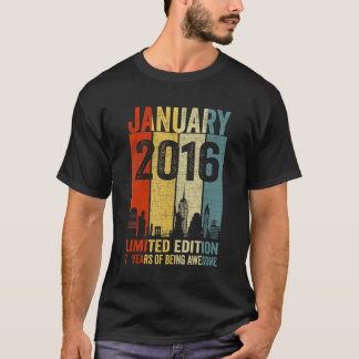 januari 2016: 7 jaar Geweldige T-shirt