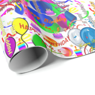 Januari, 5 Vervaldag cadeaupapier