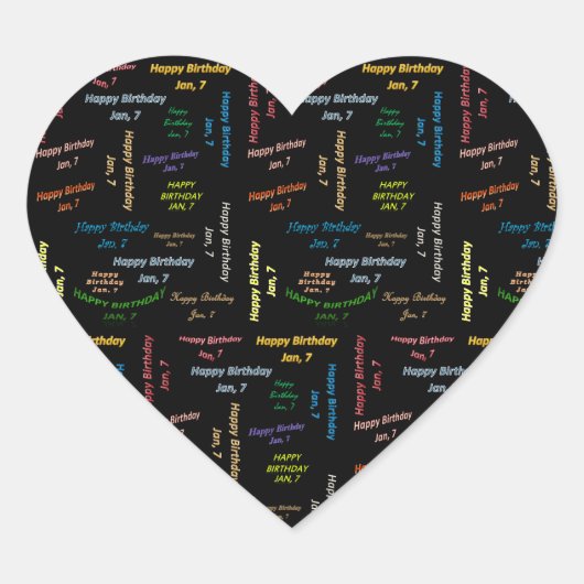 Januari, 7 Sticker (Voorkant)