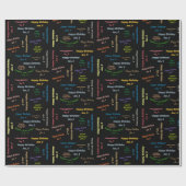 Januari, 9 's avonds cadeaupapier (Vlak)