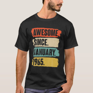 Januari Birthday Gift Vintage - Geweldige sinds Ja T-shirt